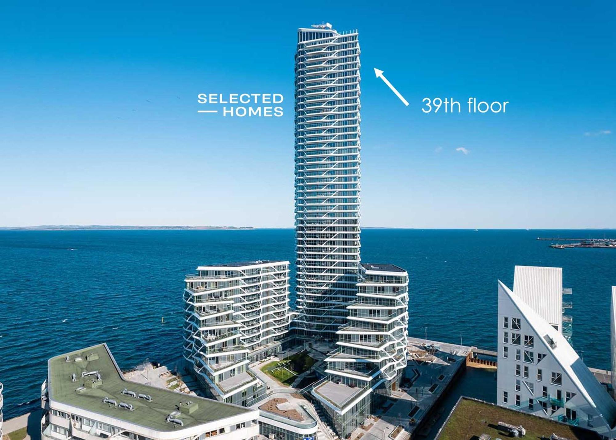Penthouse Paradise On 39Th Floor Apartment Aarhus Exterior photo